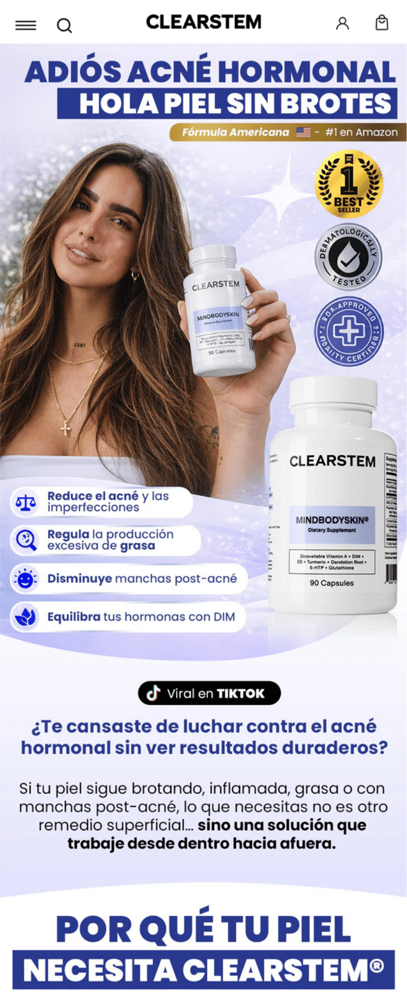 Clearstem Mindbodyskin X 90 Cap