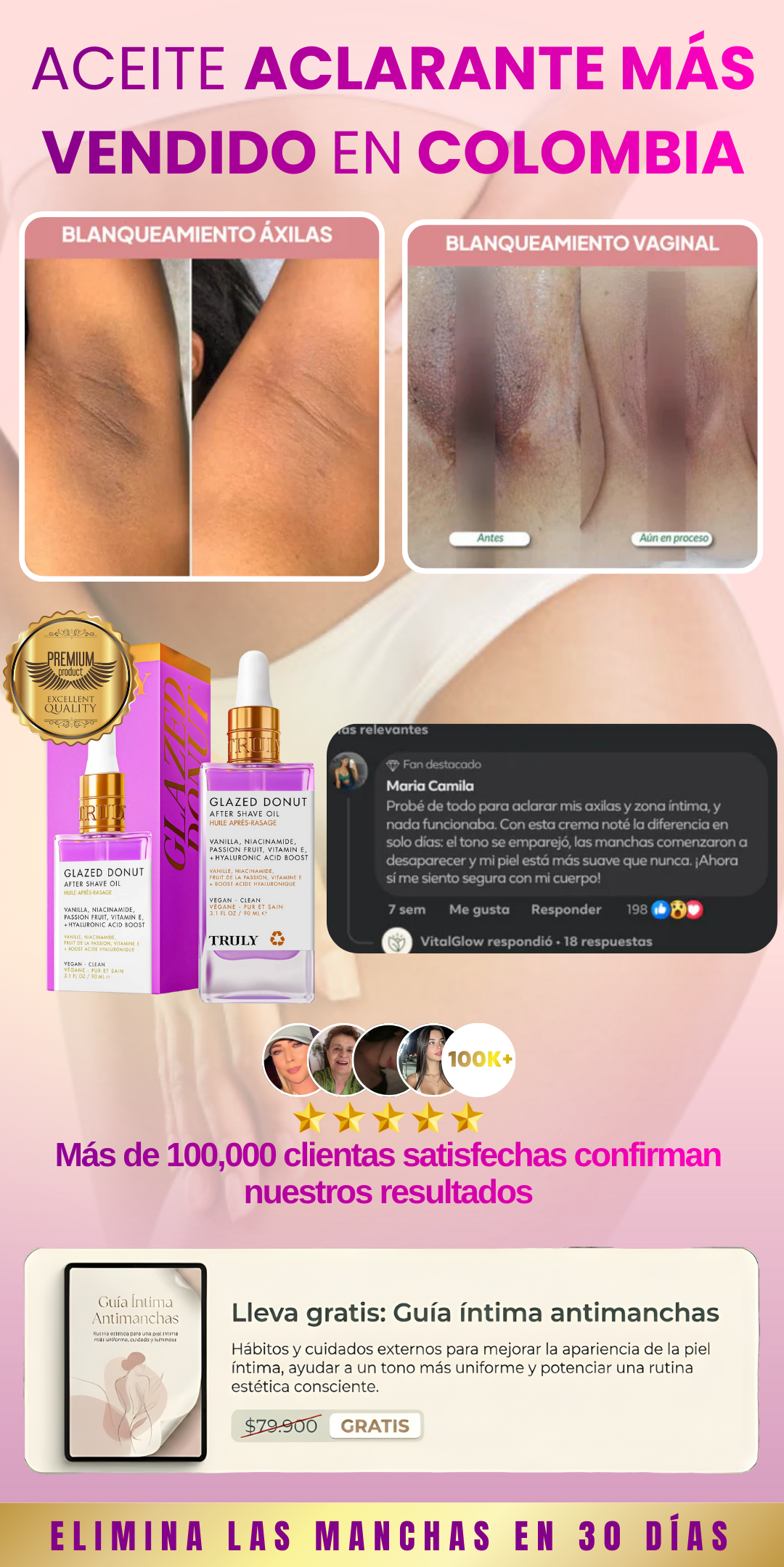 Truly Glazed Donut: Aceite Corporal para Piel Radiante - Banner 2