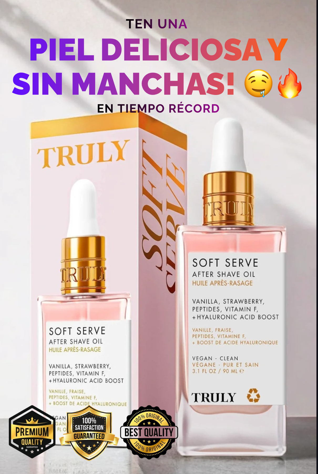 ✨ OFERTA ESPECIAL: ACEITE TRULY ORIGINALES, SIENTÉTE SEGURA HOY