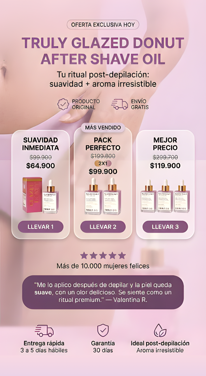 Truly Glazed Donut: Aceite Corporal para Piel Radiante - Banner 4